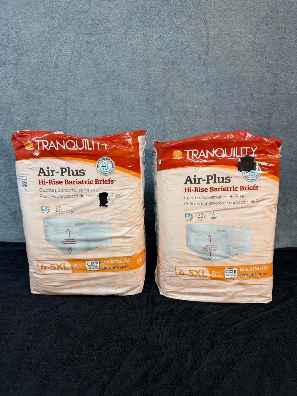 Tranquility Air-Plus Hi-Rise Bariatric Briefs 4-5XL Maximum Absorbency 8 Count 2